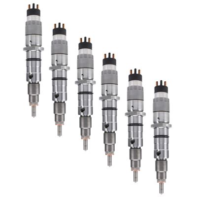 84346812 5263308 6PCS Fuel Injectors Fits for Cummins QSL8.9 S6D114 S6D107 4D107 Engine for Komatsu PC300-8 PC350-8 WA320-6 Excavator for Holland T8030 T8040