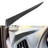 Bacar Interior Left Dashboard Panel Vent Sticker Cover Trim Decor for Infiniti Q50 Q60 2014-2019 Carbon Fiber Black view 2