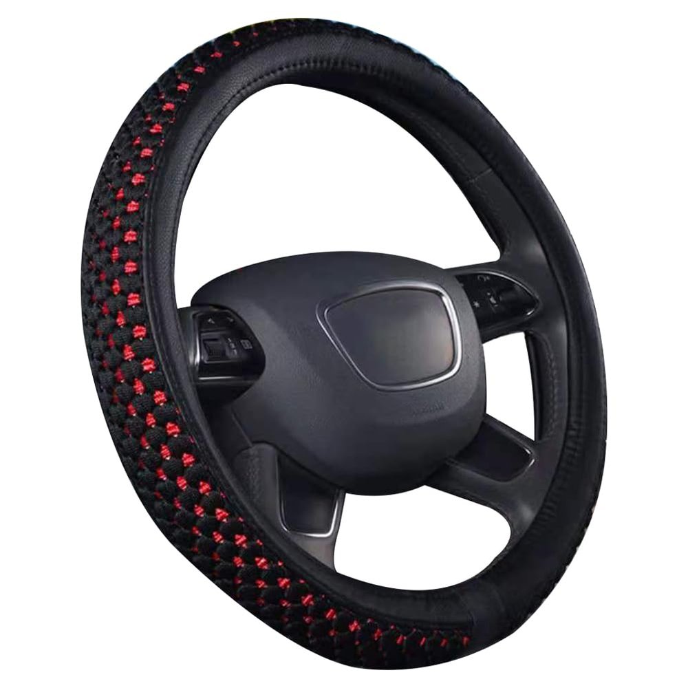 Ice Silk Mesh Steering Wheel Cover to Keep Cool in Summer Breathable Anti-Slip Car Steering Wheel Cover for Steering Wheel with a Diameter of 14.5"-15"