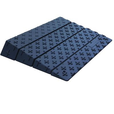 BESEA 4inch/3inch/2inch/1inch Rise Assmble Curb Ramp 4" High 42" Length for Driveway Curb Ramp Motorycle, Loading Dock, Truck, Threshold Ramp(1",2"34 INCH RiseAdjustable Height)