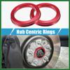 Motoforti Car Hub Centric Rings OD 73.1mm to ID 56.1mm Hub Centric Rings Wheel Bore Center Spacer Aluminum Alloy Red (Set of 4) Long-Lasting view 2