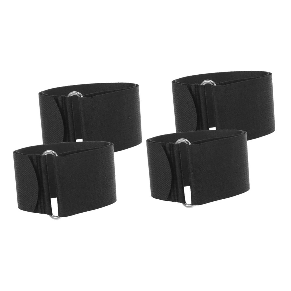 MUSISALY 4pcs Adjustable Straps Exercise Bike Pedals Recumbent Cycling Pedal Belts for Home Fitness