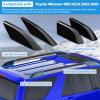 Car Roof Rack End Caps Fit For Toyota 4Runner 4WD N210 2003 2004 2005 2006 2007 2008 2009 Roof Rack Accessories Roof Rail End Cover Roof Luggage Rail Rack Protection Cover Shell Trim 1 Pc Silver view 2