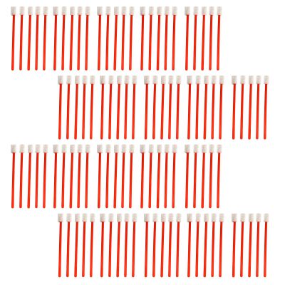 Evaclean Swilly Original Disposable Crevice Brushes - 100 Pack - Versatile Cleaning Tool for Tight Spaces, Window Tracks, Keyboards, Car Vents, and Household Use (Red)