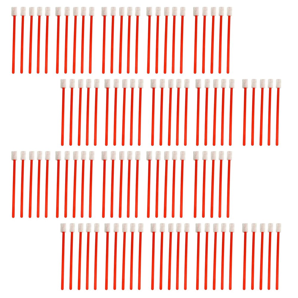 Evaclean Swilly Original Disposable Crevice Brushes - 100 Pack - Versatile Cleaning Tool for Tight Spaces, Window Tracks, Keyboards, Car Vents, and Household Use (Red)