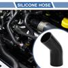 X AUTOHAUX 1 Pcs 80-90mm/3.15-3.54" ID 120mm/4.72" Length 45 Degrees Black Car Silicone Hose Coolant Hose Universal view 2