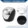 Hihaha 6 Speed Manual Gear Shifter Knob for Hyundai Elantra 08-09 / Front Stick Shifter Lever Knob/Durable Plastic Faux Leather / 1 Pcs Black Silver Tone view 4