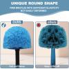 2 Pack Cobweb Duster Head Brush-Twist-On Spider Web Brush for Outdoor & Indoor Web Cleaning // Fits Standard Acme Threaded Poles // Cobweb Duster Brush Head Only-Blue view 3