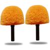 2 Pack Orange Twist-On Cobweb Duster Head Brush, Fits Standard 3/4 inch Threaded Poles, Attachment Brush, Spider Web Duster for Outdoor & Indoor Cleaning view 1