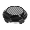 A ABSOPRO Wheel Center Caps Hub Caps Rim Center Caps OD: 68mm/2.68" Wheel Caps Hubcap Center Covers Plastic Black 1 Pcs with Black Carbon Fiber Pattern Sticker view 1