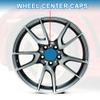 A ABSOPRO Wheel Center Caps Hub Caps Rim Center Caps OD: 68mm/2.68" Wheel Caps Hubcap Center Covers Plastic Black 1 Pcs with Black Carbon Fiber Pattern Sticker view 3