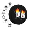 Spare Tire Cover Campfire Marshmallow Wheel Covers Weatherproof Universal Wheel Protectors for Rv SUV Travel Trailer 14" 15" 16" 17" TC72 view 3