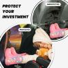VTCTOASY Kick Mat Back Seat Protector for Car 2 Pack Extra Large Car Back Seat Cover with 3 Storage Pockets Waterproof Seat Back Protector Waterfall at Sunset Backseat Car Organizer for Trucks SUV view 2