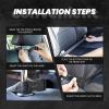 VTCTOASY Kick Mat Back Seat Protector for Car 2 Pack Extra Large Car Back Seat Cover with 3 Storage Pockets Waterproof Seat Back Protector Santa Claus Backseat Car Organizer for Trucks SUV view 4