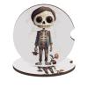 Car Coasters 2PCS Skull Boy and Flower Car Cup Holder Coaster Non-Slip Drink Coasters Absorbent Coffee Cup Pad Wood Car Coasters Universal Auto Cup Mats Car Interior Accessories for Most Vehicle view 1