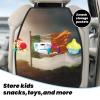 Kick Mat Back Seat Protector for Car 2 Pack Extra Large Car Back Seat Cover with 3 Storage Pockets Waterproof Seat Back Protector The Sun Shines on the Flag Backseat Car Organizer for Trucks SUV view 3