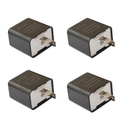 4pieces DC12V Turn Signal Flasher Relay Adjustable LED Turn Signal Flasher Relay Fix for Motorcycle