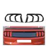 Real Carbon Fiber Car Rear Tail Light Frame Lamp Cover Sticker Accessories Compatible For Ford Mustang 2015+ view 2
