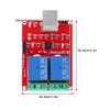 2 Channel USB Control Switch Relay Module with PCB, Support XP 32-bit, Small Size and Lightweight, Relay Module, Easy and Convenient to use view 4