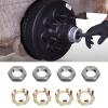 CFTGIW Trailer Wheel Spindle Nut Retainer Metal Easy Installation Sturdy Wheel Axle Nut Retainer Set Replacement for 2K to 7K 8K Axle view 3