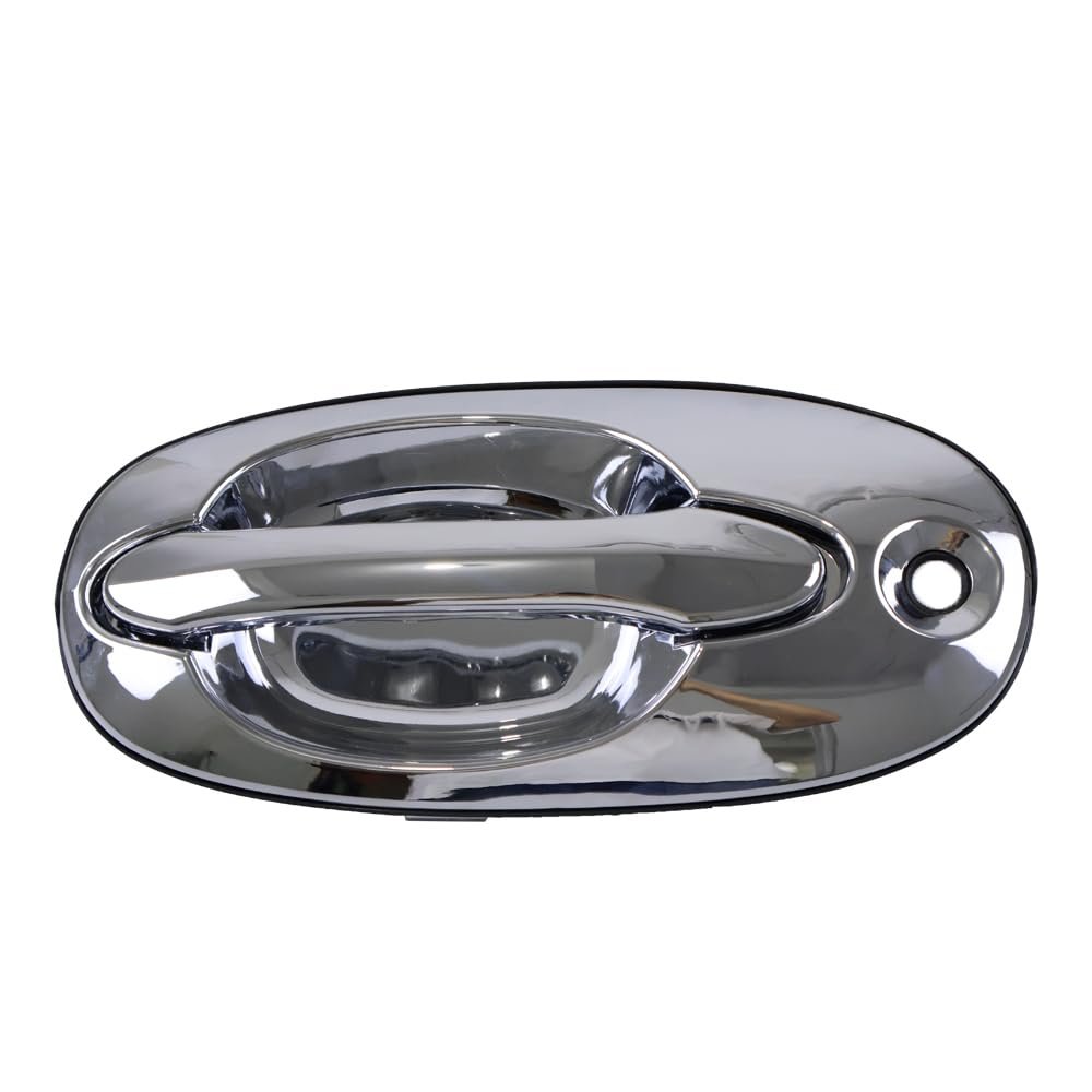 HUYILUN0104 All Chrome Exterior Door Handle Outer Handle Compatible with Kia Sedona Carnival 2002 2003 2004 2005 (Front Left)