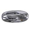 HUYILUN0104 All Chrome Exterior Door Handle Outer Handle Compatible with Kia Sedona Carnival 2002 2003 2004 2005 (Front Left) view 1