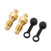 Colaxi 2 Pieces Brake Caliper Bleed Screws Professional Lightweight Titanium Alloy Bike Hydraulic Brake Bleed Bolts for Road Bikes, Gold view 2