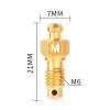 Colaxi 2 Pieces Brake Caliper Bleed Screws Professional Lightweight Titanium Alloy Bike Hydraulic Brake Bleed Bolts for Road Bikes, Gold view 3