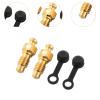 Colaxi 2 Pieces Brake Caliper Bleed Screws Professional Lightweight Titanium Alloy Bike Hydraulic Brake Bleed Bolts for Road Bikes, Gold view 4