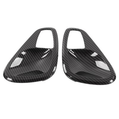 CFTGIW Interior Door Handle Accessories Interior Door Handle Bowl Cove Carbon Fiber Replacement for Fortwo W45 Face 20112014 Automotive Interior Door Handles Interior Door