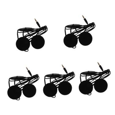 Mobestech 5pcs Ergonomic Motorcycle Helmet Headphones Windproof Audio System for Cyclists