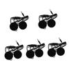Mobestech 5pcs Ergonomic Motorcycle Helmet Headphones Windproof Audio System for Cyclists view 1