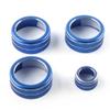 Bacar Auto Condition Knob Button Cover Trim, Blue Console Vent Switch Button Climate Control Ring Knob Button Decorate 4 PCS for HONDA Civic 11th Generation 2022+, CRV CR-V 2023-2024 view 4