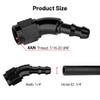 EVIL ENERGY 4AN 30 Degree Push Lock Fitting One Piece Full Flow Hose End view 2