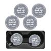 Ohleats Bling Car Cup Coaster, 2.75 Inch Non-Slip Don't Fuck Up My Car Please Cup Holder Insert Coaster, Crystal Rhinestone Auto Drink Cup Mat, Universal Car Accessories (Gray-4PCS) view 1