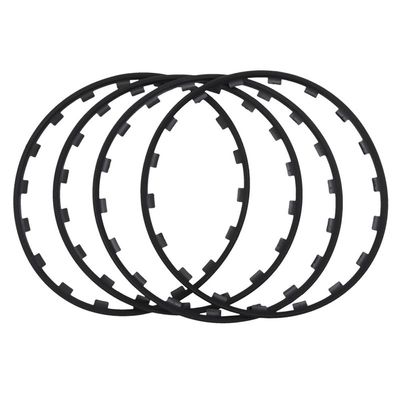 LGRFUXIN Black,16 inch,Car Rims Edge Trim Protector, 16-20 Inch Diameter Wheels Rim Protectors for All Car Model 3, Set of 4 Anti-Scratch Car Refit Trims Kit