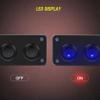 5 Gang Round Rocker Switch Aluminum Panel with LED Light 12V-24V DC 20 Amp 3 PIN ON Off Mini Switch, Marine Boat Illuminated Toggle Switch Panel Waterproof for Car Truck RV ATV UTV (5 Gang, Blue) view 4