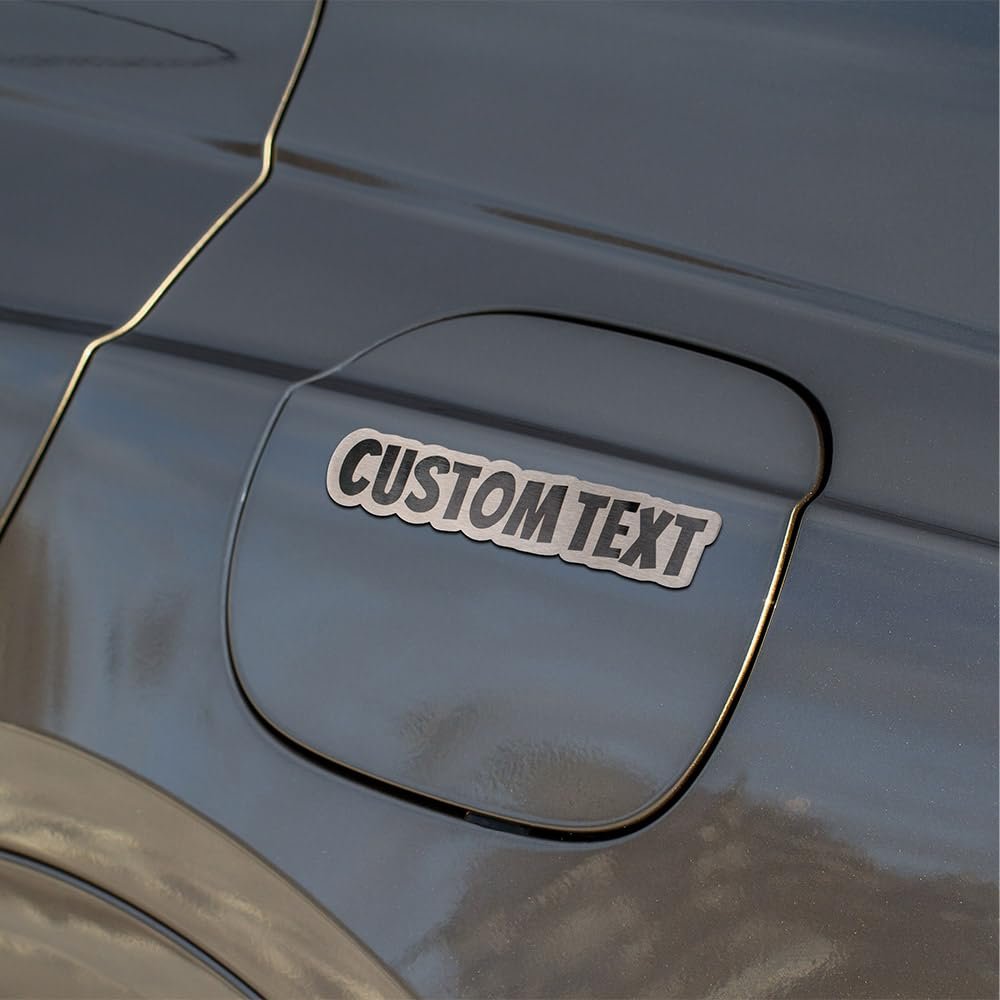 CALLIE Car Emblem Personalized - Stainless Steel Custom Text Car Emblem, Customizable Car Decal