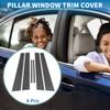 A ABSOPRO Door Pillar Window Trim Anti Scratch Sticker Pillar Posts Door Outer Exterior Cover for Lexus ES 2002-2006 Carbon Fiber Pattern Black view 2
