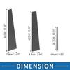 A ABSOPRO Door Pillar Window Trim Anti Scratch Sticker Pillar Posts Door Outer Exterior Cover for Lexus ES 2002-2006 Carbon Fiber Pattern Black view 3