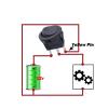 Auttoop 12pcs 12V Round Rocker Switch Lighted SPST Switch, Blue LED Light up Toggle On-Off Switch 20A for Automotive Car Truck Boat Control KCD2-102N-BU view 2