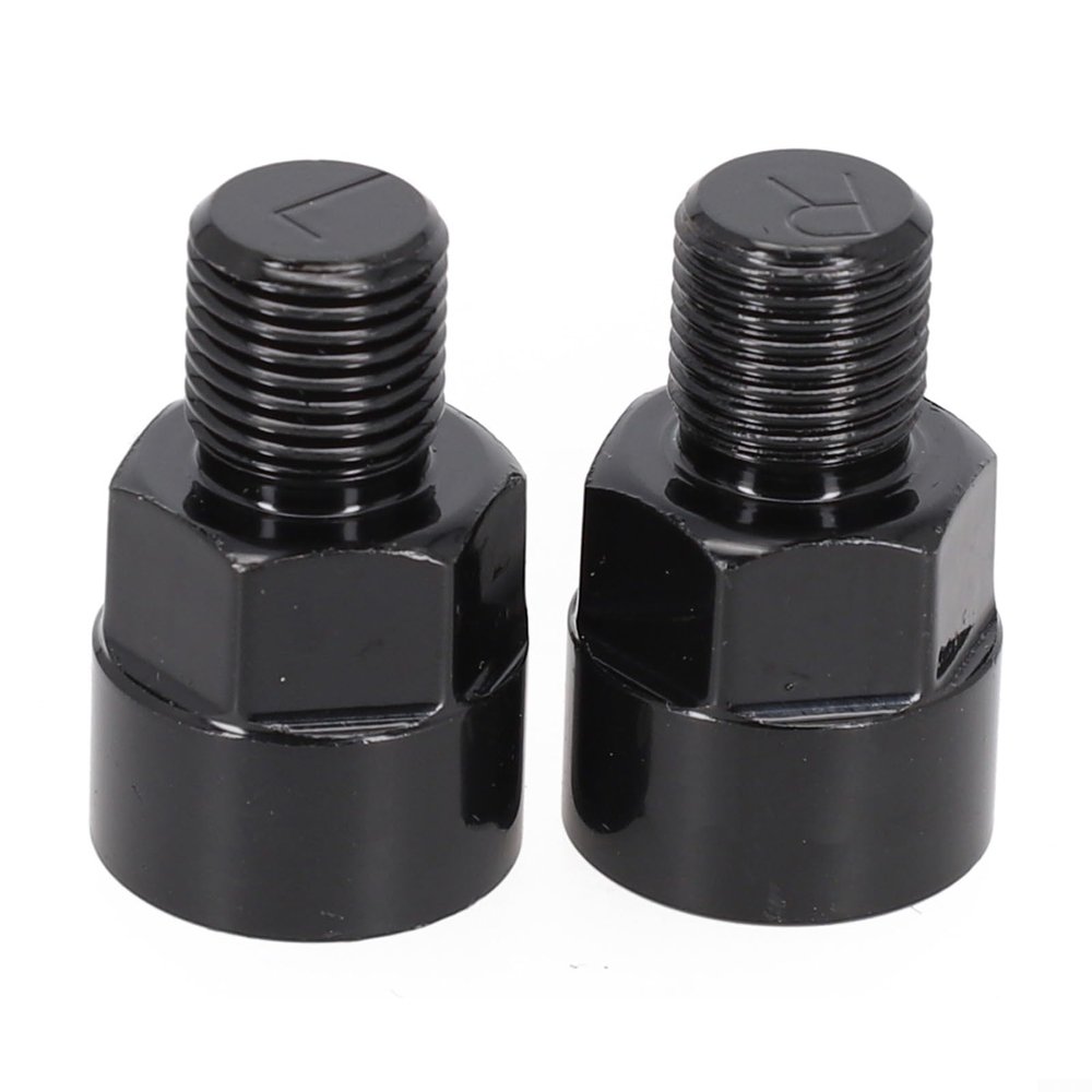 Startbuymore 1/2 to 9/16inch,Bicycle Pedal Extenders Adaptors,Bike Pedal Adapter Fits for 9/16 inch Pedals & 1/2 inch Cranks Convert Bicycle Parts Black