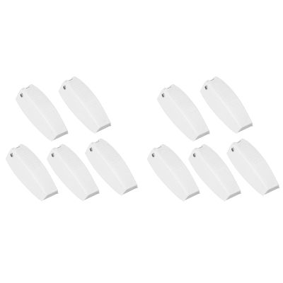 Estink Door Catch Holder, Pack of 10 White ABS Door Catch Holder Latch RV Baggage Door Catches Storage Latch Hook Holders Clips Replacement for RV Motorhome Traile Travel Baggage