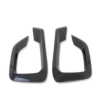 Compatible For Hyundai Grand Starex H-1 I800 2018 2019 2020 Chrome Front Foglights Cover Trim Fog Light Lamp Frame Car Accessories(Carbon Fiber Plastic)