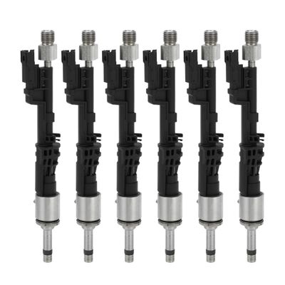 A ABSOPRO Fuel Injector No.13537568607 Fuel Injection Nozzle for BMW 135i Base 2011 3.0L for BMW X5 XDrive35i 2011 3.0L Black Set of 6