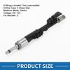 A ABSOPRO Fuel Injector No.13537568607 Fuel Injection Nozzle for BMW 135i Base 2011 3.0L for BMW X5 XDrive35i 2011 3.0L Black Set of 6 view 3