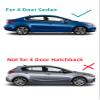 Passenger/Right Side Rear Door Window Glass Replacement For Kia Forte 4 Door Sedan 2014-2018 view 2