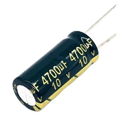6pcs/lot P61 10v 4700UF Low/Impedance high frequency aluminum electrolytic capacitor size 10X25 10v 4700UF 20%