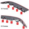 Bacar Auto Car Rear Bumper Lower Taillight Rear LED Tail Light With 5 Bulbs Replacement for Audi Q7 US Version 2016-2023 4M0945095A 4M0945096A, Left view 4