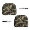 CWECVWE 2 PCS Universal Headrest Covers, Breathable Elastic Head Rest Cover Protector, Army Camouflage 3D Print Green Car Headrest Protector for Most Car Vehicle view 3